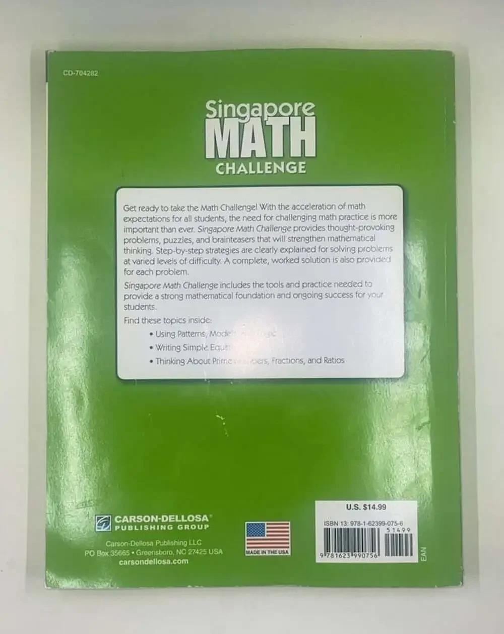 Singapore Math Challenge Grade 5+ Workbook